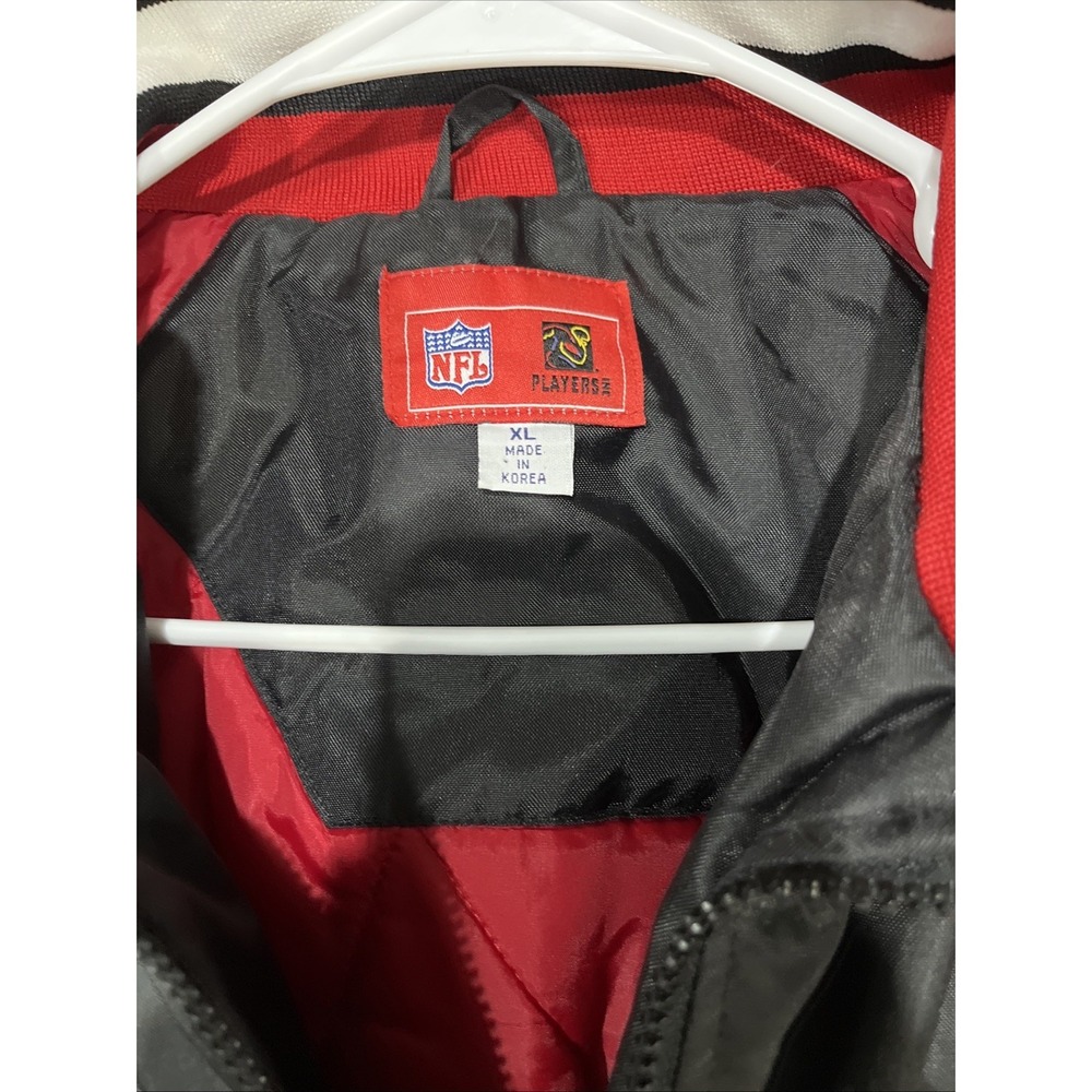 Vtg Players Inc Tampa Bay Buccaneers Puffer Jacket XL Embroidered Derrick Brooks - Picture 3 of 7
